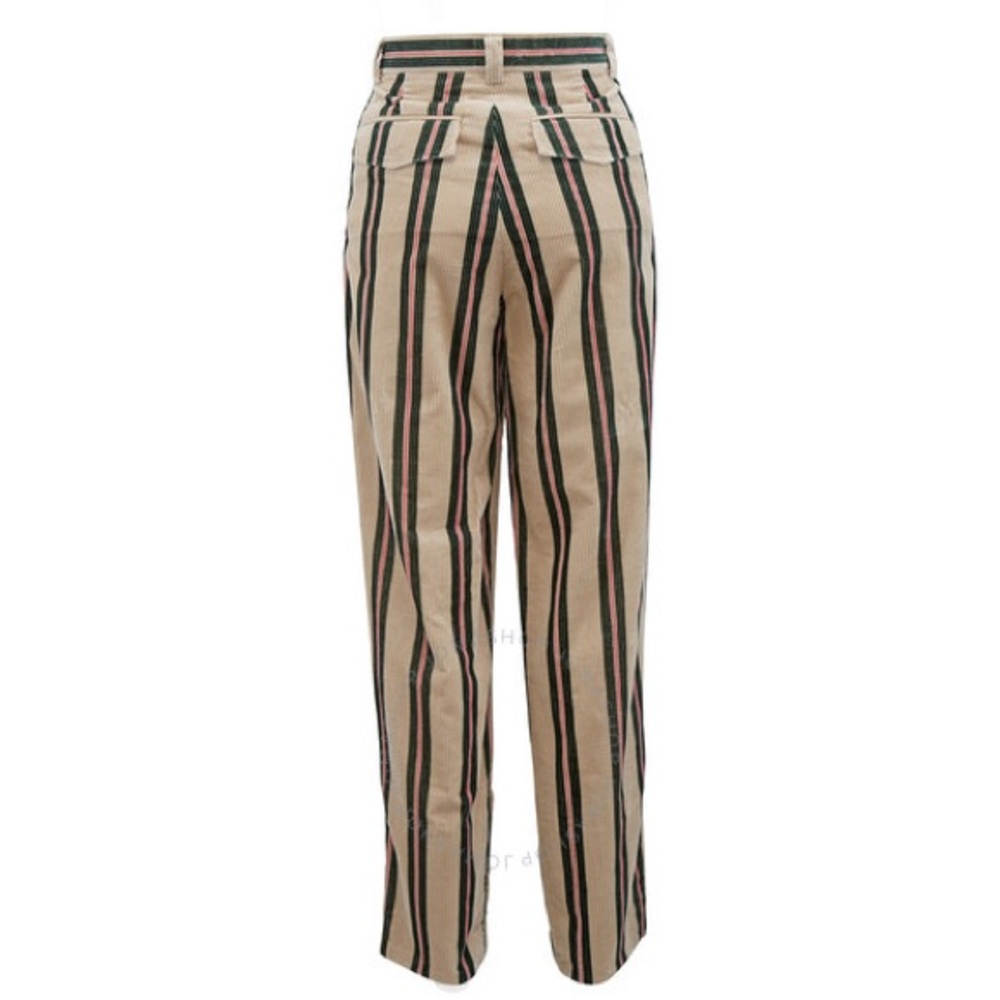 BURBERRY
Roll-up Cuff Striped Corduroy Trousers